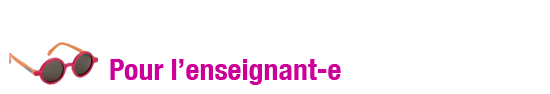 Pour l'enseignant