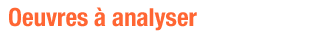 Oeuvres à analyser