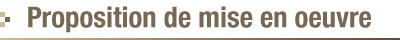 proposition de mise en oeuvre